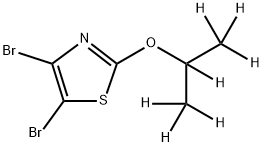 4,5-Dibromo-2-(iso-propoxy-d7)-thiazole Struktur
