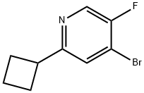 4-Bromo-2-cyclobutyl-5-fluoropyridine Structure