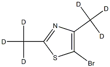 5-Bromo-2,4-(dimethyl-d6)-thiazole 化学構造式