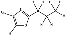 4-Bromo-2-(n-propyl)thiazole-d8 Struktur