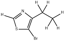 5-Bromo-4-ethylthiazole-d6 Structure