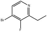 4-Bromo-3-fluoro-2-ethylpyridine 化学構造式