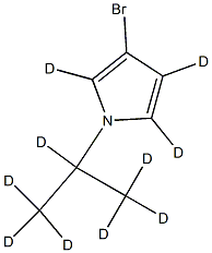 3-Bromo-1-(iso-propyl)pyrrole-d10 Struktur