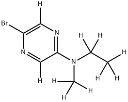 2-Bromo-5-(methylethylamino)pyrazine-d10 Structure