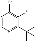 4-Bromo-3-fluoro-2-(tert-butyl)pyridine Struktur