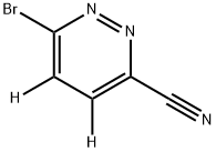 3-Bromo-6-cyanopyridazine-d2 Structure