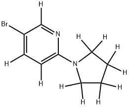 3-Bromo-6-(pyrrolidino)pyridine-d11 Struktur