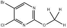 5-Bromo-4-chloro-2-(methoxy-d3)-pyrimidine Structure
