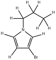 3-Bromo-1-(n-propyl)pyrrole-d10,1643579-62-7,结构式