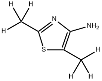 4-Amino-(2,5-dimethyl-d6)-thiazole Struktur