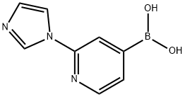 2-(Imidazol-1-yl)pyridine-4-boronic acid,1644060-49-0,结构式