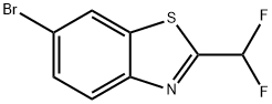 Benzothiazole, 6-bromo-2-(difluoromethyl)- 化学構造式