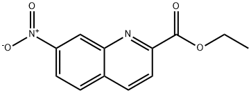 2-Quinolinecarboxylic acid, 7-nitro-, ethyl ester 结构式