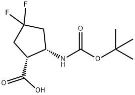 (1S,2R)-2-((tert-butoxycarbonyl)amino)-4,4-difluorocyclopentane-1-carboxylic acid|(1S,2R)-2-((tert-butoxycarbonyl)amino)-4,4-difluorocyclopentane-1-carboxylic acid