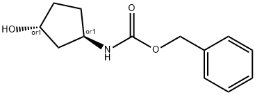 Trans-Benzyl 3-Hydroxycyclopentylcarbamate Structure