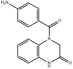 4-(4-氨基苯甲酰)-1,2,3,4-四氢喹喔啉-2-酮,168045-49-6,结构式