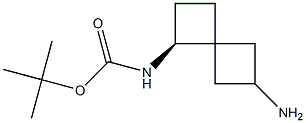tert-butyl ((1S,4s,6S)-6-aminospiro[3.3]heptan-1-yl)carbamate Struktur