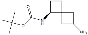 tert-butyl ((1S,4s,6S)-6-aminospiro[3.3]heptan-1-yl)carbamate 化学構造式