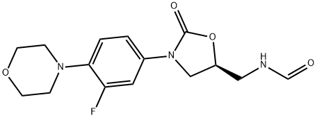 (S)-N-((3-(3-fluoro-4-morpholinophenyl)-2-oxooxazolidin-5- yl)methyl)formamide Struktur