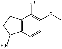 1-amino-5-methoxy-2,3-dihydro-1H-inden-4-ol 化学構造式