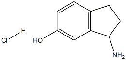 3-AMINO-2,3-DIHYDRO-1H-INDEN-5-OL HYDROCHLORIDE Structure