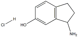 3-AMINO-2,3-DIHYDRO-1H-INDEN-5-OL HYDROCHLORIDE 结构式