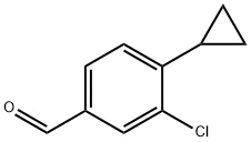 3-Chloro-4-cyclopropylbenzaldehyde 结构式