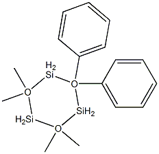 Cyclotrisiloxane, 2,2,4,4-tetramethyl-6,6-diphenyl-,1693-51-2,结构式