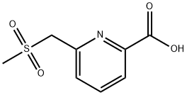 6-(methanesulfonylmethyl)pyridine-2-carboxylic acid Struktur