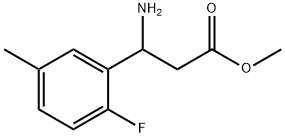 METHYL 3-AMINO-3-(2-FLUORO-5-METHYLPHENYL)PROPANOATE Struktur