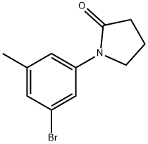 1-(3-bromo-5-methylphenyl)pyrrolidin-2-one Struktur