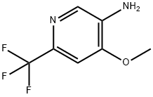 4-methoxy-6-(trifluoromethyl)pyridin-3-amine Struktur