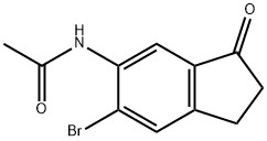 N-(6-溴-2,3-二氢-3-氧代-1H-茚-5-基)乙酰胺, 170456-57-2, 结构式