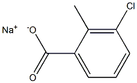 sodium 3-chloro-2-methylbenzoate Structure