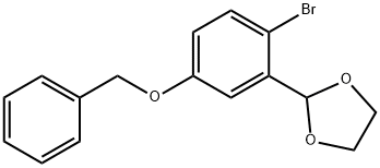 5-苄氧基-2-溴苯甲醛缩乙二醇, 173427-53-7, 结构式