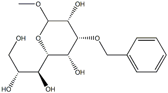 Methyl 3'-O-benzyl xyloriboside Struktur
