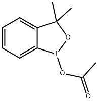 1,2-Benziodoxole, 1-(acetyloxy)-1,3-dihydro-3,3-dimethyl Struktur