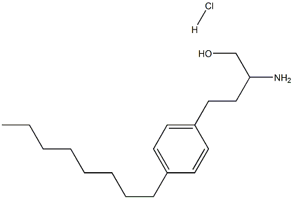 2-Amino-4-(4-octylphenyl)butan-1-ol HCl, 177260-59-2, 结构式