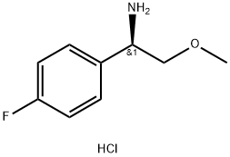 (1R)-1-(4-FLUOROPHENYL)-2-METHOXYETHAN-1-AMINE HYDROCHLORIDE Structure