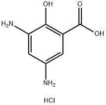 3,5-Diamino-2-hydroxybenzoic acid hydrochloride,177960-41-7,结构式