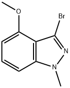 3-Bromo-4-methoxy-1-methyl-1H-indazole,1779786-94-5,结构式