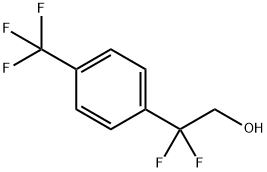 2,2-Difluoro-2-(4-(trifluoromethyl)phenyl)ethanol Structure