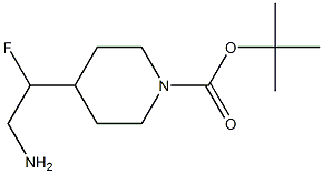 tert-butyl 4-(2-amino-1-fluoroethyl)piperidine-1-carboxylate Structure