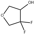 4,4-difluorotetrahydrofuran-3-ol 化学構造式