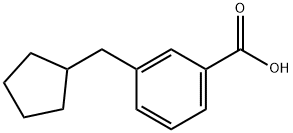 3-Cyclopentylmethylbenzoic acid Struktur