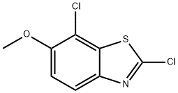 2,7-dichloro-6-methoxy-1,3-benzothiazole Struktur