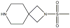 2-(methylsulfonyl)-2,7-diazaspiro[3.5]nonane Struktur