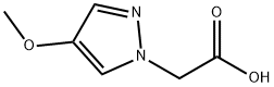 (4-Methoxypyrazol-1-yl)-acetic acid 化学構造式