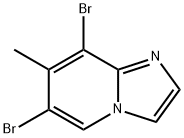 6,8-dibromo-7-methylimidazo[1,2-a]pyridine 结构式