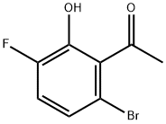 6'-Bromo-3'-fluoro-2'-hydroxyacetophenone 化学構造式